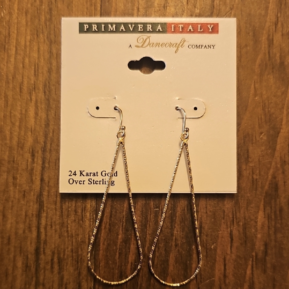 Gold Teardrop Earrings